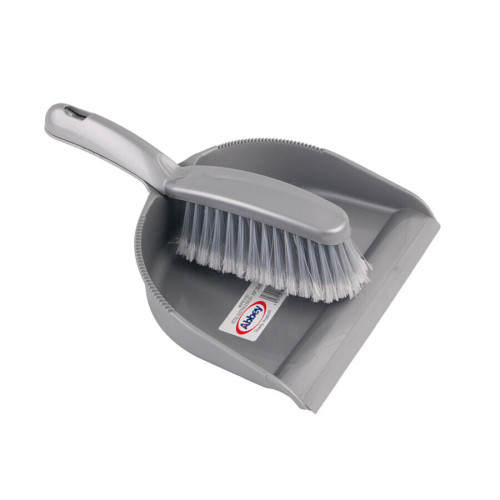 Spectrum Cleaning Solutions Silver Soft Dustpan and Brush 24 Units